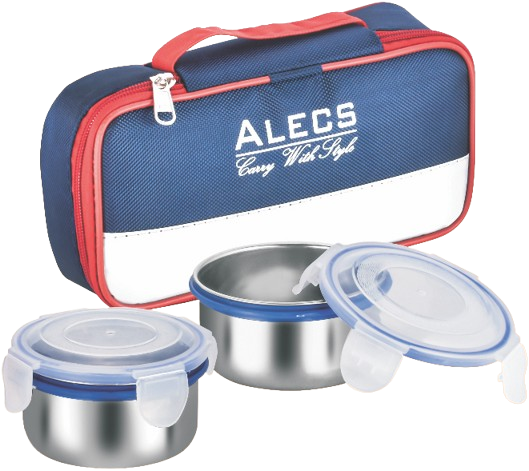 ALECS Stainless Steel Lunch Set with Carry Bag