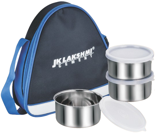 JK Lakshmi Cement Branded Lunch Box Set