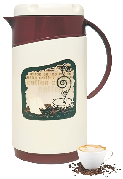 Decorative Coffee Thermal Flask with Cup